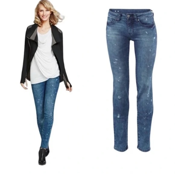 CAbi constellation skinny mid-rise‎ blue jeans size 8 - Picture 1 of 8